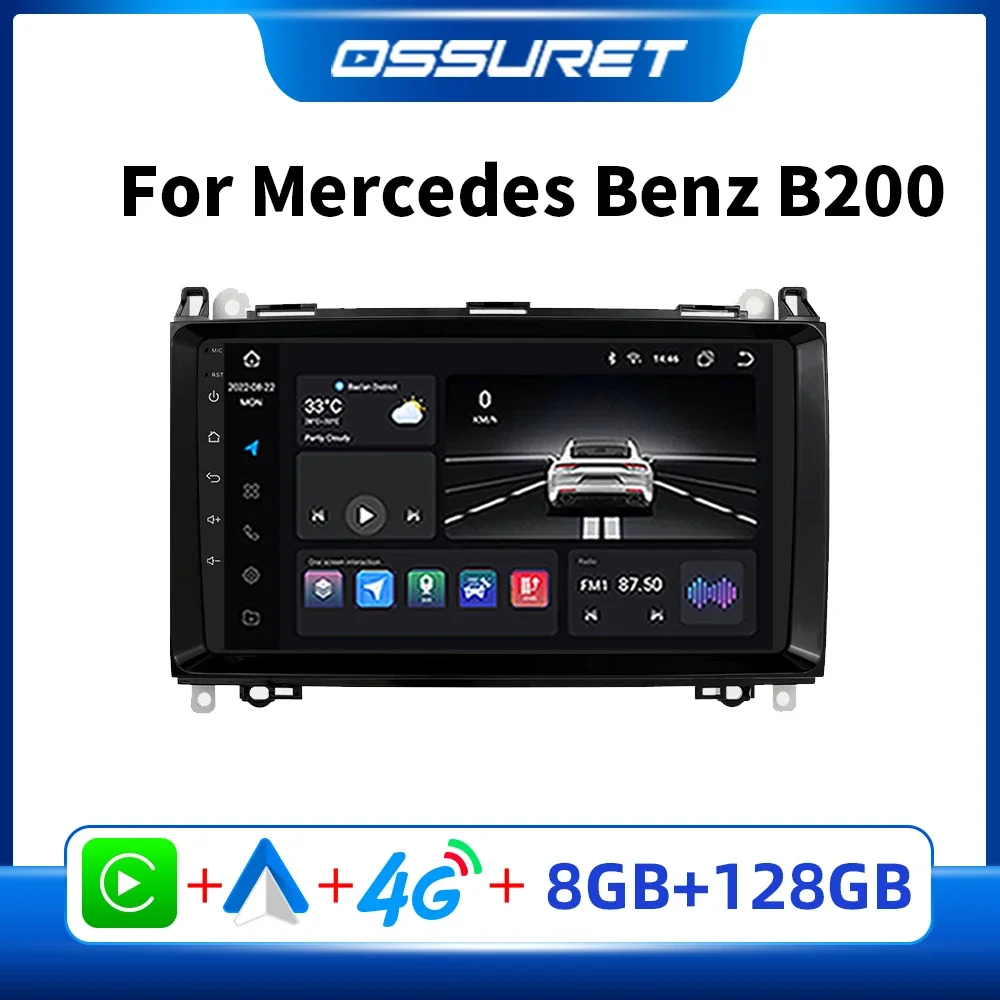 Android Car Radio Multimedia Player for Mercedes Benz W169 W245 W639 W906 - £124.94 GBP+