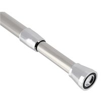 Tension Adjustable Shower Curtain Rod 28-47 Inches Stainless Steel Chrome - £23.82 GBP