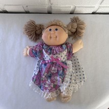 Cabbage Patch Kids CPK braided Hair Floral Polka Dot Dress - £13.00 GBP
