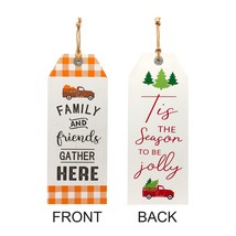 Tis The Season and Friends &amp; Family Tag (Reversable) 9.45&quot;L x 23.62&quot;H MDF - £33.30 GBP
