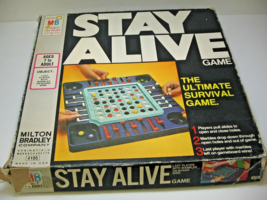 Vintage 1970s Milton Bradley Company Stay Alive Board Game Marbles Survival Game - £13.43 GBP