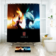 Dota 02 Shower Curtain Bath Mat Bathroom Waterproof Decorative - £18.52 GBP+