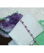 14K 4.00Ct Heart Amethyst Diamond Bracelet Gorgeous Multi Gold $2200 Retail - $722.69