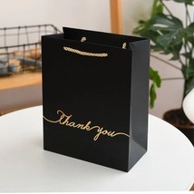 5 pcs Kraft Paper Bag with Handles Solid Color Gift Pac Bags for Store Clothes W - £115.60 GBP