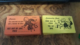 &#39;61 Monopoly chance cards  Replacement Parker Brothers 1961 - £5.39 GBP
