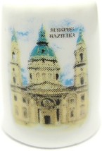 Thimble Castle Cathedral with Bell Towers White Porcelain Vintage Where?... - $11.87