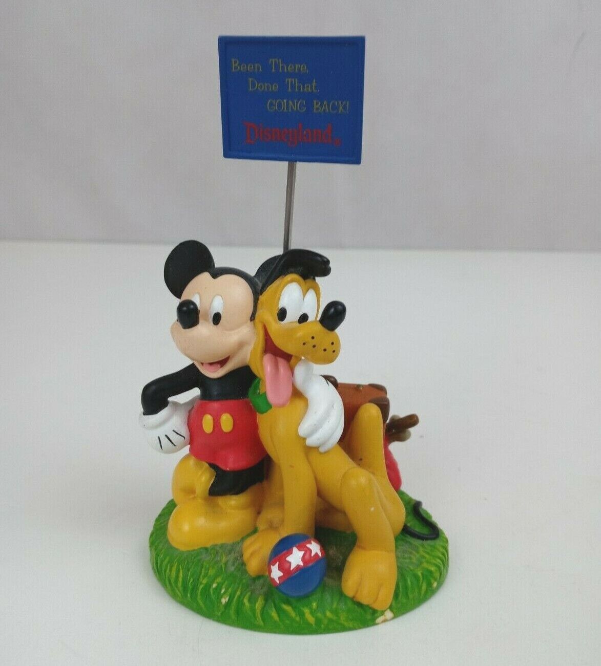 Primary image for Walt Disney Parks & Resorts Disneyland Mickey & Pluto Business Card Holder 5"