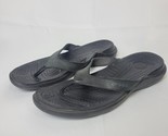 Crocs Walu Express Flip Flop Sandals Men&#39;s Size 10 Black Croslite Beach ... - £14.78 GBP