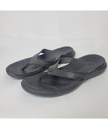 Crocs Walu Express Flip Flop Sandals Men&#39;s Size 10 Black Croslite Beach ... - £14.04 GBP