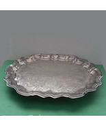 Vintage F.B.Rogers Silver Co.1883 Silverplate Footed Serving Tray 14.5&quot; ... - $48.45