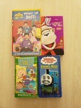 Children&#39;s VHS The Wiggles Wake Up Jeff, Dr Seuss, Stanley, Thomas The Tank - £14.78 GBP