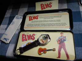 1994 Vintage Elvis Presley Fossil Watch with Accessories Limited Edition (NEW) - £82.66 GBP