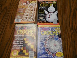 Fast &amp; Fun Crochet Patterns Magazines Lot of 4 - £4.31 GBP