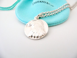 Tiffany &amp; Co Eagle Charm Necklace 18 Inch Thicker Chain Silver Cool Natu... - $798.00