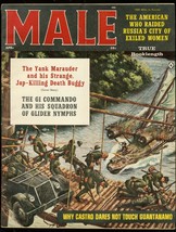 Male Magazine April 1961-CASTRO-CHEESECAKE-KUNSTLER-WW2 Fn - £39.68 GBP