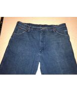 MENS AUTHENTIC WRANGLER LIGHT WASH BLUE JEANS DENIM 42 X 30 RARE SIZE - $727.31 MXN