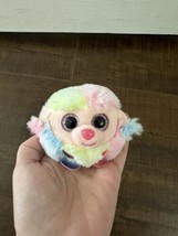 Ty Puffies Beanie Balls Rainbow The Poodle Plush Toy 3 Inch  - $6.32