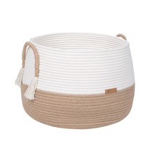 Small Basket For Stuffed Animal,Clothes,Baby Blankets -11.8&quot;X9.8&quot;- Boho Baskets  - £38.57 GBP