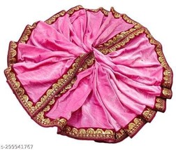 Pink Embroidered Velvet Dupatta Indian Traditional Bridal Party And Wedding Wear - £25.73 GBP