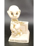 1975 R&amp;W Berries Co.  Statue “Worlds Greatest Grandpa”  5.5”T With Telev... - $221.14 MXN