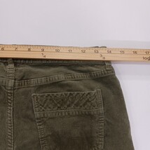 Old Navy RN#54023 Women’s Green Corduroy Cotton Blend Trouser Pants Sz 6 (28×29) image 8