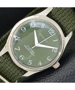 VINTAGE BENRUS HAND-WINDING SWISS MENS GREEN COLOR DIAL WATCH a500443-1 - €21,25 EUR