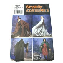 Simplicity Costume Pattern Tunic Cape Hat 9887 Size XS to XL Misses Mens u - $23.99