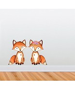 Woodland Creatures Collection - Fox Pair - Wall Decal Set - Each Fox is ... - £20.45 GBP