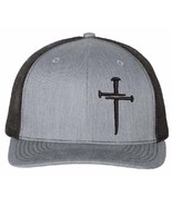 Jesus 3 Nail Cross Richardson Embroidered Adj. Snapback Hat with Free Decal - $21.99