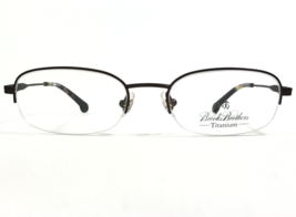Brooks Brothers Eyeglasses Frames BB 1039T 1538T Brown Round Half Rim 52... - $65.24