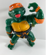 Vintage 1989 Playmates TMNT Michelangelo Wind Up Toy Figurine - $20.29 CAD
