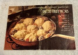 Betty Crocker's Bisquick Cookbook Chapter 2 Strictly Thrifty Menus Pamphlet - $6.64