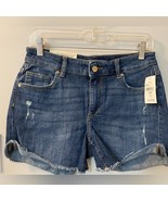 DL1961 Karlie Boyfriend short 3.5 inseam distressed blue denim size 30 o... - £44.02 GBP