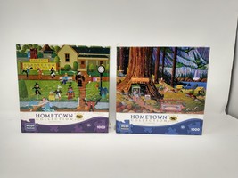 2 Hometown Collection Puzzles 1000 piece Artist Heronim New Factory Sealed - £13.86 GBP