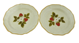 Strawberry Festival Garden Club Mikasa Salad Plates Made in Japan EB 801... - $18.69