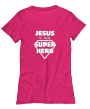 Religious TShirt Jesus Is My Super Hero Heliconia-W-Tee  - £17.54 GBP