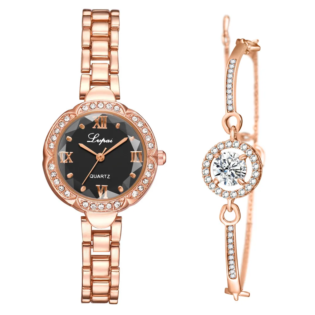 All delicate european beauty simple casual fashion bracelet watch suit wristwatch women thumb200