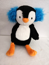 Scentsy Buddy Percy Penguin Plush Blue Earmuffs Stuffed Animal Toy No Scent Pack - £8.47 GBP