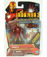 MARVEL IRON MAN 2 MOVIE SERIES IRON MAN MARK VI ACTION FIGURE HASBRO 201... - $24.99