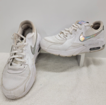 Women Nike Air Max Excee Running Shoes Sneakers Size 9.5 White Silver DJ6001-100 - £19.14 GBP