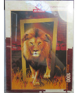 Art Puzzle 1000 Piece Jigsaw Puzzle THE KING OF THE FOREST Lion frame sa... - $832.12 MXN