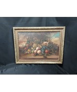 AMAZING 19th C. Original Oil Painting Still Life Fruit Signed Found In M... - $4,907.46 MXN