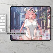 Waifu Varesa Gaming Mouse Pad Genshin Impact Manga Anime Japanese Desk M... - $11.99
