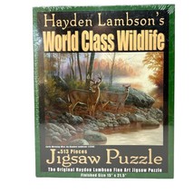 Wildlife Jigsaw Puzzle Hayden Lambson&#39;s 513 pieces Early Morning Mist Deer  - £10.31 GBP
