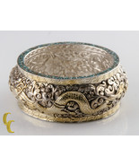 Argent Sterling .925 Bracelet Deux Feu Breathing Dragon Serpents - $14,938.25 MXN