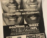Miami Dolphins Vs San Francisco 49ers Football Print Ad Vintage TPA5 - $5.93