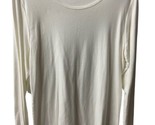 Liz Claiborne T Shirt Cream Colored Size XL Long Sleeved Basic Capsule - $12.52