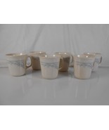 Corning Corelle Blue Lily Coffee Tea Mugs Cups Light Beige Base Lot of 6... - €9,76 EUR