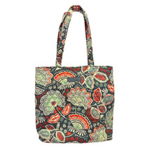 Vera Bradley Nomadic Floral Gray Large Tote Travel Handbag Purse - £23.44 GBP