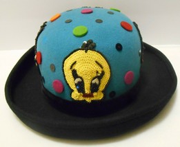 Bollman Vintage Looney Tunes Felt Hat Bugs Bunny Tweety Sylvester Sequins M - £47.92 GBP